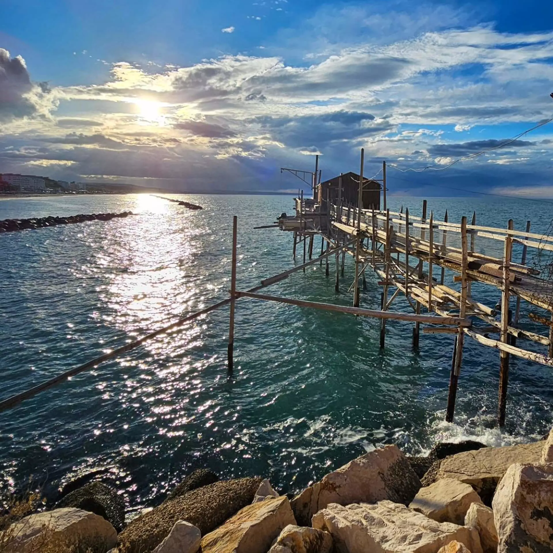 Paese Vecchio Borgo Antico Termoli Spiaggia Trabucco Acqua Cristallina Adriatico